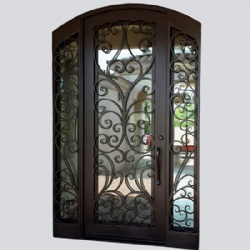 Single Wrought Iron Entry Doors With Sidelights