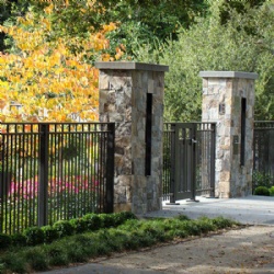 Wrought Iron Fence With Gate For Garden