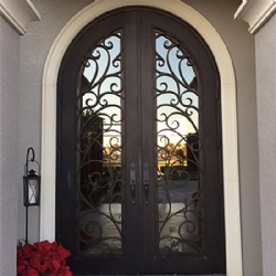 Classical Round Wrought Iron Door
