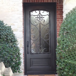 Wrought Iron Single Entry Doors