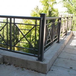 Simple Wrought Iron Balcony Railing For Villa