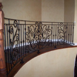 Indoor Handmake Wrought Iron Railing