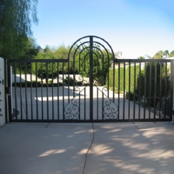 Ingenious Wrought Iron Front Yard Gate